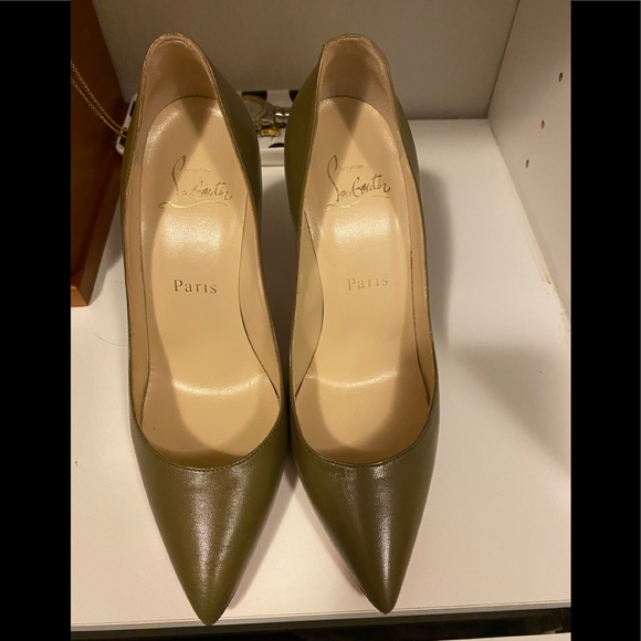 Christian Louboutin 120 mm Pigalle olive size 36 - Picture 2 of 4